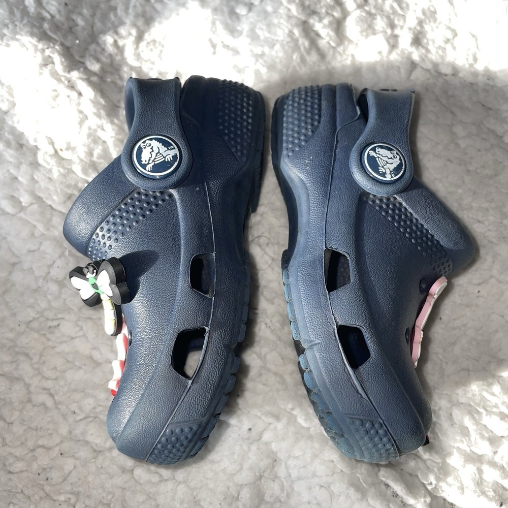 Crocs Classic Clog Toddler Size 6 Blue Slip On Shoes Sandals C6 Unisex Kids